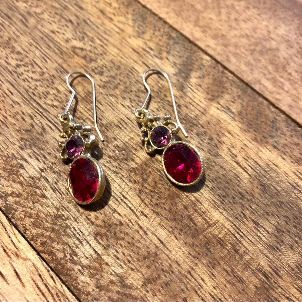 ❤️ Faux gem stone earrings